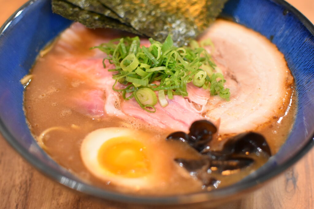 A clear chintan ramen created by Chef Ryuichi Ueno at Vatten Ramen