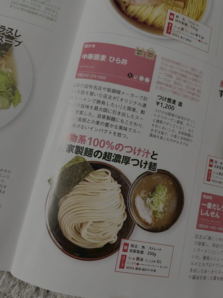Chuka Soba Hirai ramen featured in Ramen Walker Japan magazine